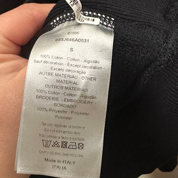 DIOR x SHAWN STUSSY I Want To Shock The World With Dior Hoodie Black Sz S {3Q26} - Picture 7 of 8